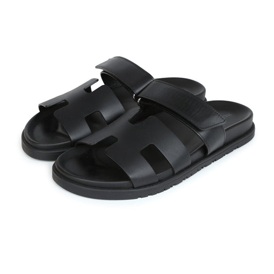 Hermes Chypre Sandals Noir